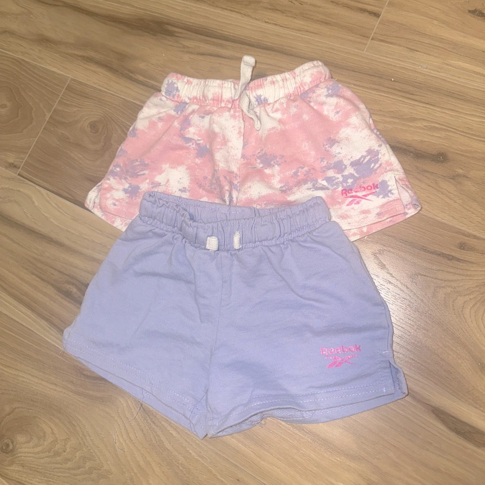 Reebok Pink and Purple Athletic Shorts